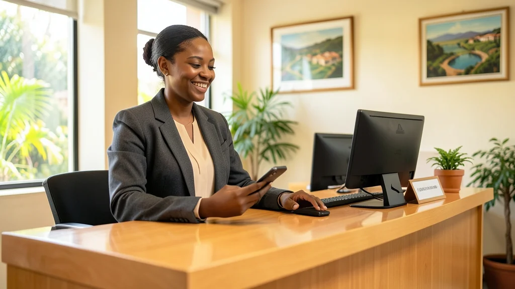 Empreendedora negra atendendo clientes via WhatsApp Business em seu comércio